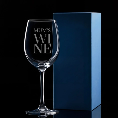 Personalised Wine Glass - Mum's Wine
