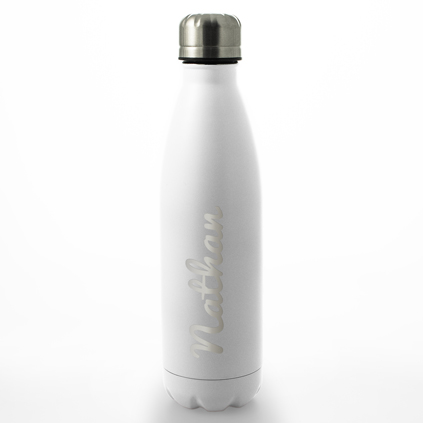Personalised Stainless Steel Water Bottle 500ml - Any Name