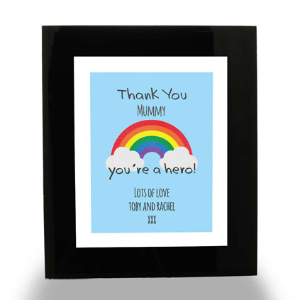 Personalised Print - Rainbow You're A Hero