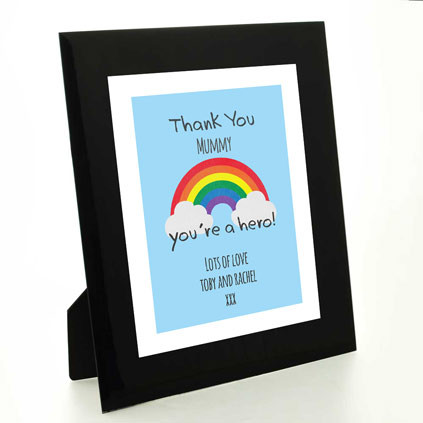 Personalised Print - Rainbow You're A Hero