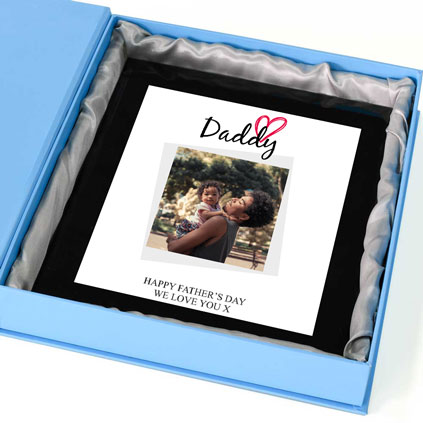 Personalised Photo Upload Framed Print - Daddy