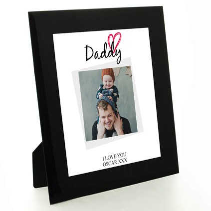 Personalised Photo Upload Framed Print - Daddy