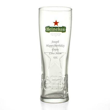 Personalised Heineken Star Pint Glass