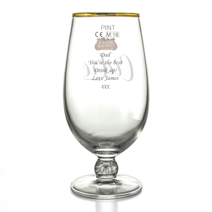 Personalised Stella Cidre Pint Glass