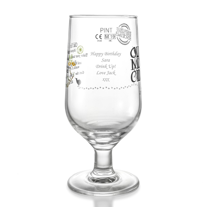 Personalised Old Mout Cider Pint Glass