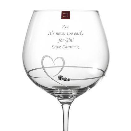 DIAMANTE Swarovski White Wine Glasses Pair 'ring' Design Embellished With  Swarovski Crystals Set of 2 