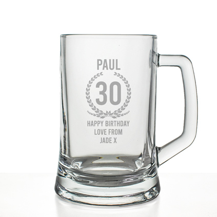 Personalised Tankard - 30th Birthday