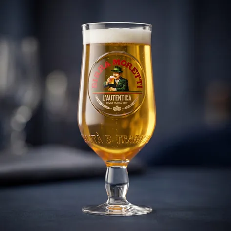 Personalised Birra Moretti Pint Glass