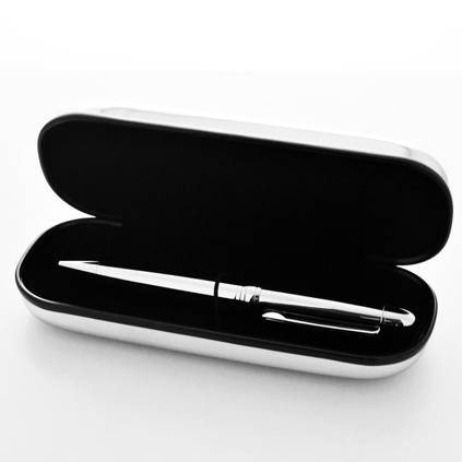 Silver Pen And Personalised Gift Box - 80th Birthday