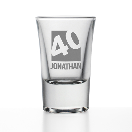 Personalised Shot Glass - 40th Birthday