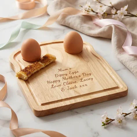 Personalised Egg And Toast Board Any Message