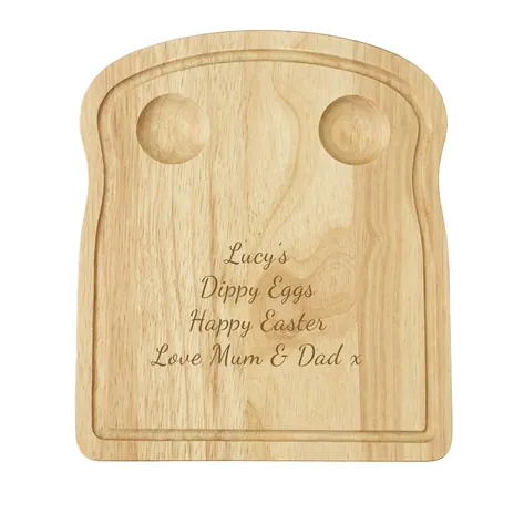 Personalised Egg And Toast Board Any Message