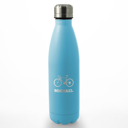 Personalised Bicycle Water Bottle 500ml - Any Colour Any Name