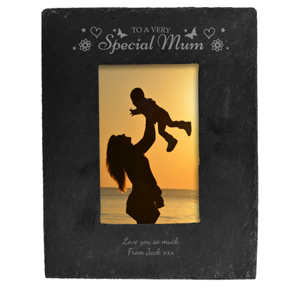 Personalised Slate Frame - To A Very Special Mum