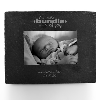 Personalised Slate Frame - Bundle Of Joy