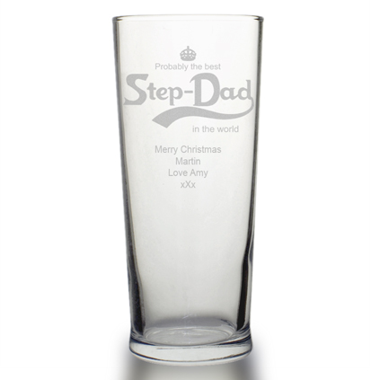 Personalised Pint Glass - Best Step Dad In the World