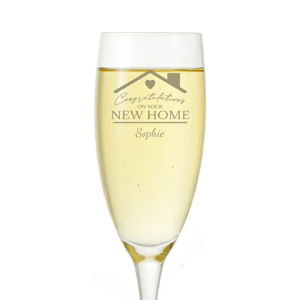 Personalised Champagne Flute - New Home