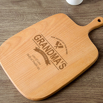 Personalised Handled Chopping Board - Grandma's Kitchen