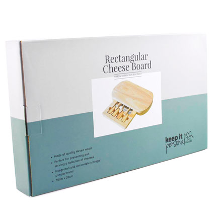 Personalised Mr And Mrs Rectangular Cheeseboard Set