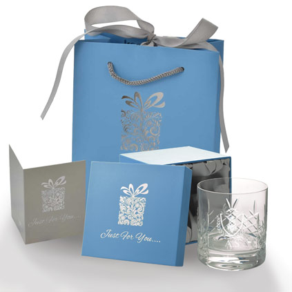 Personalised Stag Crystal Whisky Glass