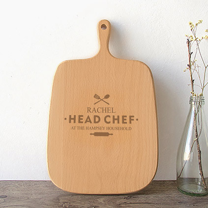 Personalised Handled Chopping Board - Head Chef