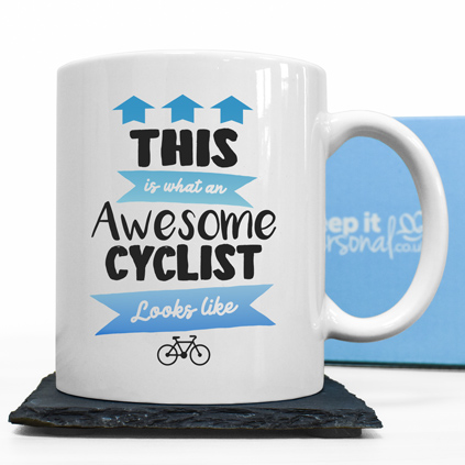 Personalised Mug - Awesome Cyclist