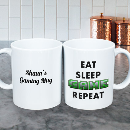 Personalised Mug - Eat Sleep Game Repeat