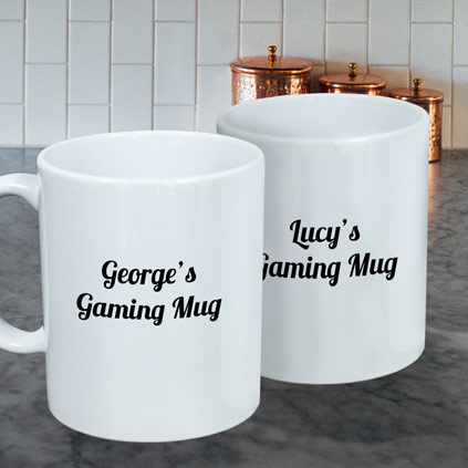 Personalised Player 1 & 2 Mug Set