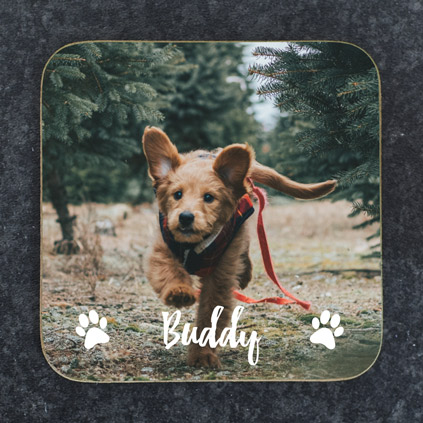 Personalised Photo Coaster - Dog Lover