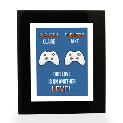 Personalised Gamer Print For Couples