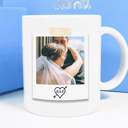 Personalised Retro Polaroid Mug For Couples
