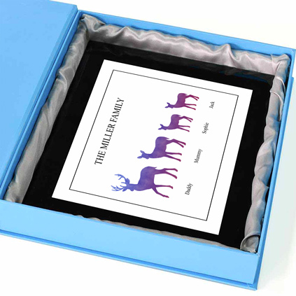 Personalised Deer Print - Family Of 4