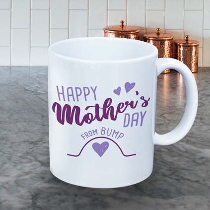 Personalised Mug - Happy Mother's Day From Bump