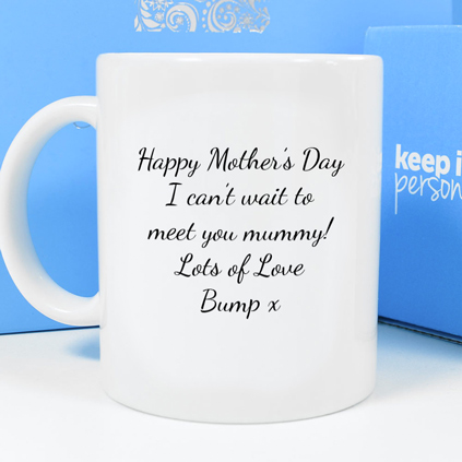 Personalised Mug - Happy Mother's Day From Bump