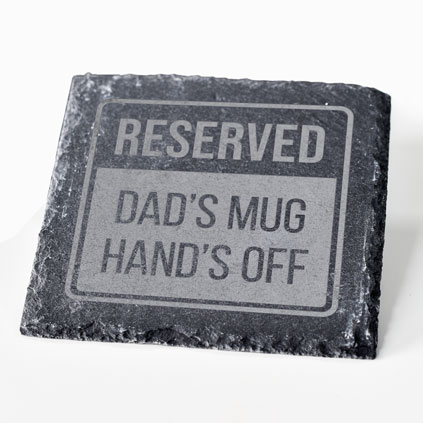 Personalised Reserved Slate Coaster