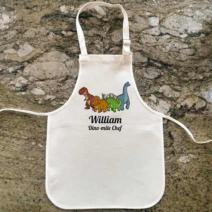 Personalised Childrens Dinosaur Apron