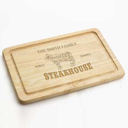 Personalised Family Steakhouse Chopping Board