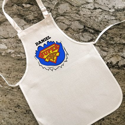 Personalised Childrens Apron - Super Chef