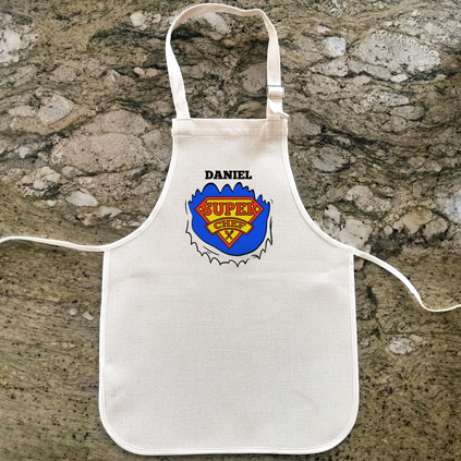 Personalised Childrens Apron - Super Chef