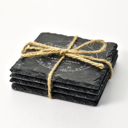 Personalised Slate Coaster Set - Home Sweet Home