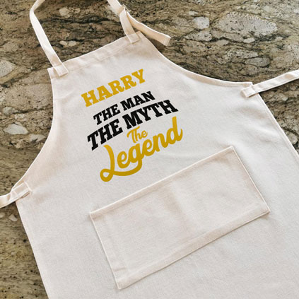 Personalised Apron - The Man, The Myth, The Legend