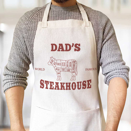 Personalised Apron - Dad's Steakhouse