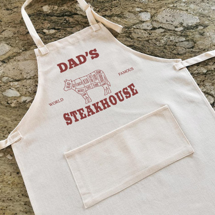 Personalised Apron - Dad's Steakhouse
