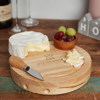 Personalised Round Cheeseboard Any Logo Engraved