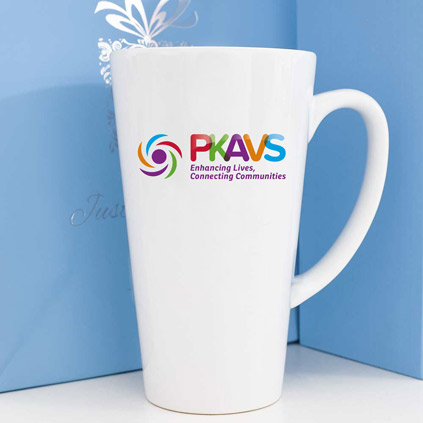 Personalised Latte Mug Any Logo Printed