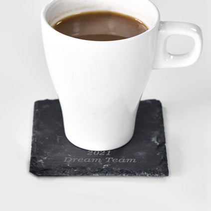 Personalised Logo Engraved Slate Coaster