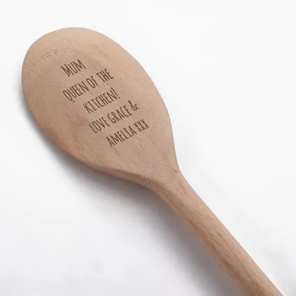 Personalised Wooden Spoon Any Message