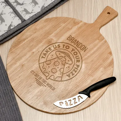 Personalised Pizza Board - Take Us To Your Pizza
