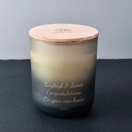 Personalised Calm Scented Candle - Bergamot, Lavender & Sandalwood