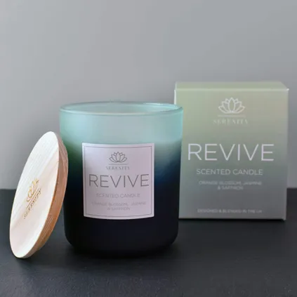 Personalised Revive Scented Candle - Orange Blossom, Jasmine & Saffron